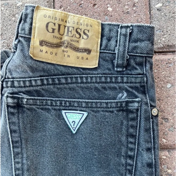Guess 1980s Vintage Black Jeans 100% Cotton - Picture 2 of 6